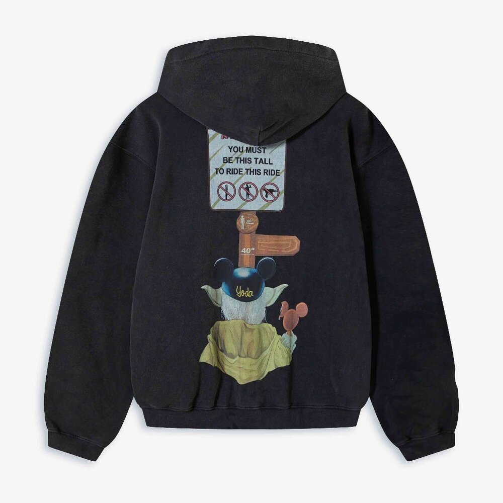 Yoda and Disney Elements Themed Hoodie Size M